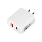 TE-PD01 PD 20W + QC3.0 USBデュアルポート急速充電器 インジケーターライト付き、USプラグ、USプラグ