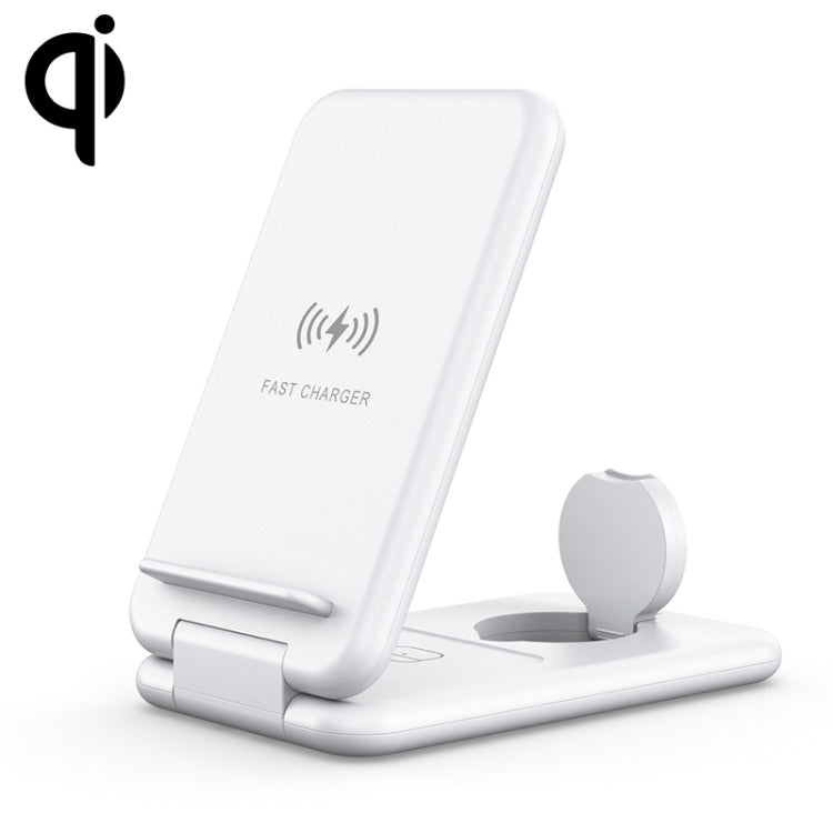 15W 3イン1 折りたたみ式 Qi 急速ワイヤレス充電ステーション 電話ホルダー iPhone & iWatch & AirPods対応