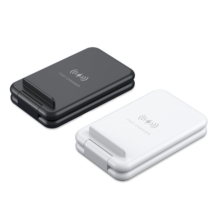 15W 3イン1 折りたたみ式 Qi 急速ワイヤレス充電ステーション 電話ホルダー iPhone & iWatch & AirPods対応