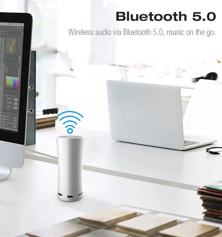 EWA A115 ポータブルメタル Bluetoothスピーカー 105時間パワー ハイファイステレオ アウトドアサブウーファー