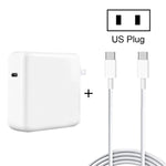 96W USB-C / Type-C電源アダプター ポータブル充電器 1.8m USB-C / Type-C to USB-C / Type-C充電ケーブル付き、96W UKプラグ、96W AUプラグ、96W USプラグ、96W EUプラグ