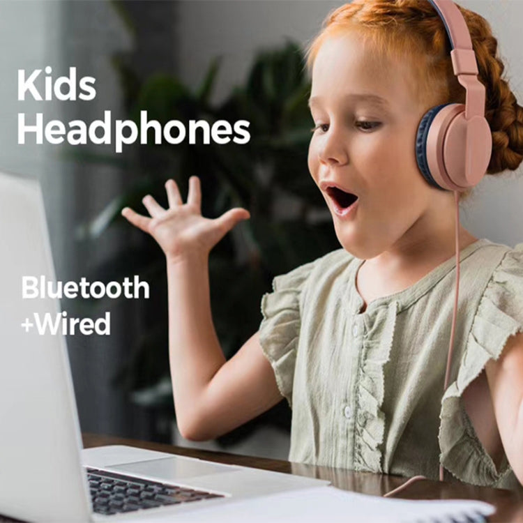 BOBo キッズギフト Bluetooth 5.0 ベースノイズキャンセリングステレオワイヤレスヘッドセット マイク付き TFカード/FM/AUX対応