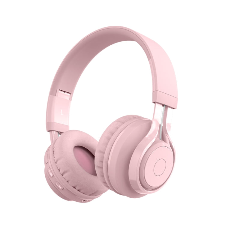 BT06C かわいいワイヤレスBluetooth 5.0 子供用ヘッドセット マイク付き LEDライト AUX入力対応