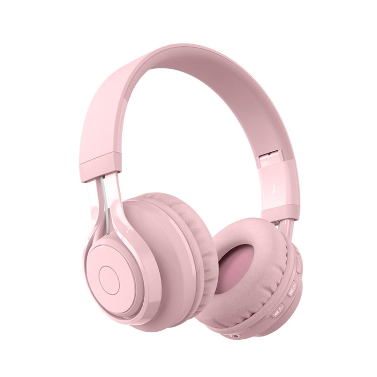 BT06C かわいいワイヤレスBluetooth 5.0 子供用ヘッドセット マイク付き LEDライト AUX入力対応