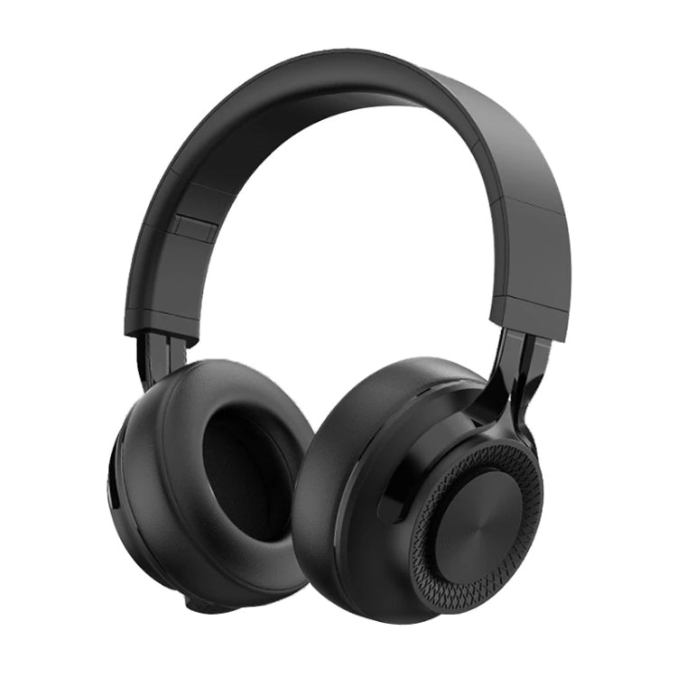 Fingertime P1 Wireless Bluetooth 5.0 Stereo Soft Leather Earmuffs Foldable Headset Built-in Mic for PC / Cell Phones