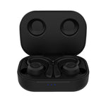 T20 TWS Bluetooth フック付き ワイヤレススポーツヘッドホン 充電ケース付き IPX6 防水 ノイズキャンセリングイヤホン