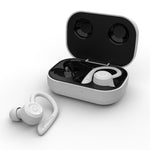 T20 TWS Bluetooth フック付き ワイヤレススポーツヘッドホン 充電ケース付き IPX6 防水 ノイズキャンセリングイヤホン