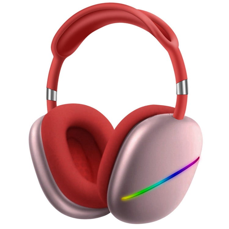 AKZ MAX10 ヘッドマウント RGB ワイヤレス Bluetooth 音楽ヘッドセット マイク付き、TFカード対応