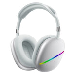 AKZ MAX10 ヘッドマウント RGB ワイヤレス Bluetooth 音楽ヘッドセット マイク付き、TFカード対応