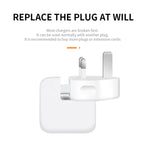 2個セット XJ01 iPad 10W 12W充電器＆MacBookシリーズ充電器用電源アダプター、英国プラグ、英国プラグ