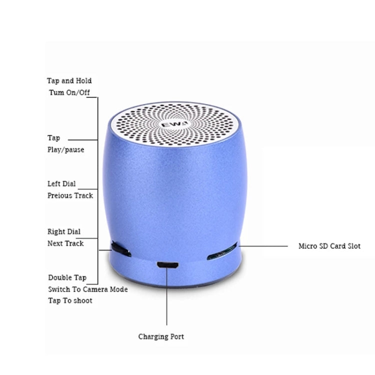EWA A1 ポータブル TWS Bluetoothワイヤレススピーカー IPX5防水 TFカード対応