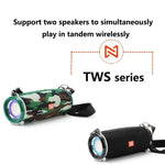 T&G TG192 LED点滅ライト ポータブルワイヤレスバス 3Dステレオ Bluetoothスピーカー FM/TFカード/USB対応