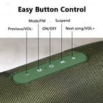 T&G TG187 ポータブル防水ワイヤレスバスサラウンド Bluetoothスピーカー ショルダーストラップ付き FM/TFカード対応