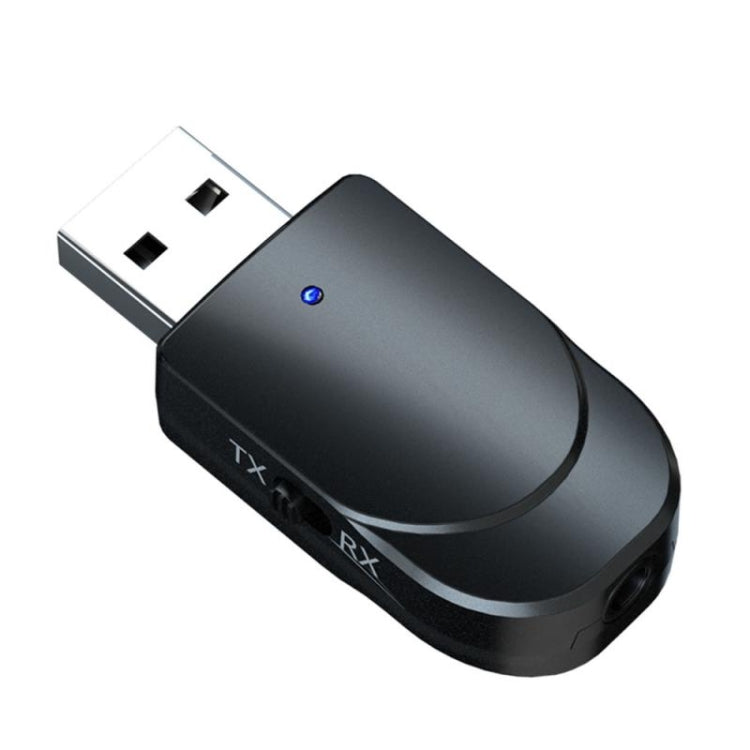 KN330 2-in-1 USB Bluetooth 5.0アダプター ワイヤレスレシーバー兼トランスミッター コンピューター・テレビ・カー用