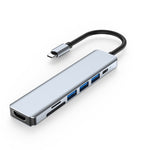 7-in-1 HDMI+SD/TF+USB2.0x2+USB3.0+PD to Type-C ハブドッキングステーション、7-in-1 ステーション