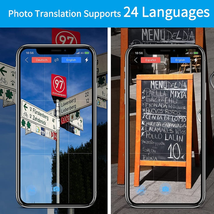 G6 ポータブル即時リアルタイム音声翻訳機 多言語翻訳機 音声翻訳 パーソナル旅行アシスタント、G6 グレー、G6 ブラック