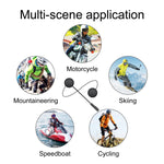 T4 バイク用ヘルメット Bluetoothヘッドセット BT 5.0 ステレオ 自動接続対応 SIRI、T4