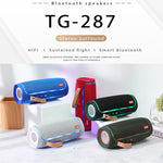 T&G TG287 LED点滅ライト Bluetoothスピーカー ポータブルワイヤレスステレオバスサブウーファー FM/TF/USB対応
