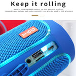 T&G TG287 LED点滅ライト Bluetoothスピーカー ポータブルワイヤレスステレオバスサブウーファー FM/TF/USB対応
