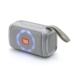 T&G TG193 ポータブル Bluetoothスピーカー LEDライト 防水 アウトドアサブウーファー TFカード/FMラジオ/AUX対応