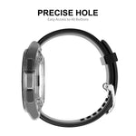 ENKAY Hat-Prince フルカバレッジ 透明ソフトケース TPU HD クリアカバー + 強化ガラスプロテクター、Samsung Galaxy Watch4 Classic 42mm 用、Samsung Watch4 Classic 46mm 用