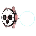 ENKAY Samsung Galaxy Watch4 Classic 42mm 用 ENKAY Hat-Prince フルカバレッジ 電気めっきソフトケース TPU HD クリアカバー + 強化ガラスプロテクター、Samsung Galaxy Watch4 Classic 42mm 用