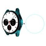 ENKAY Samsung Galaxy Watch4 Classic 42mm 用 ENKAY Hat-Prince フルカバレッジ 電気めっきソフトケース TPU HD クリアカバー + 強化ガラスプロテクター、Samsung Galaxy Watch4 Classic 42mm 用