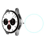 ENKAY Samsung Galaxy Watch4 Classic 42mm 用 ENKAY Hat-Prince フルカバレッジ 電気めっきソフトケース TPU HD クリアカバー + 強化ガラスプロテクター、Samsung Galaxy Watch4 Classic 42mm 用