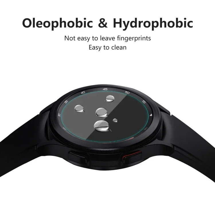 Samsung Galaxy Watch4 Classic 46mm 用 ENKAY Hat-Prince 0.2mm 9H 2.15D 曲面エッジ 強化ガラススクリーンプロテクター 時計フィルム、1枚、2枚、5枚、10枚