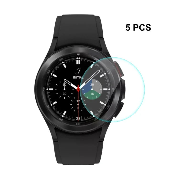 Samsung Galaxy Watch4 Classic 46mm 用 ENKAY Hat-Prince 0.2mm 9H 2.15D 曲面エッジ 強化ガラススクリーンプロテクター 時計フィルム、1枚、2枚、5枚、10枚
