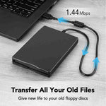 3.5インチ ポータブル フロッピーディスクドライブ 1.44MB 外付け FDD デバイス