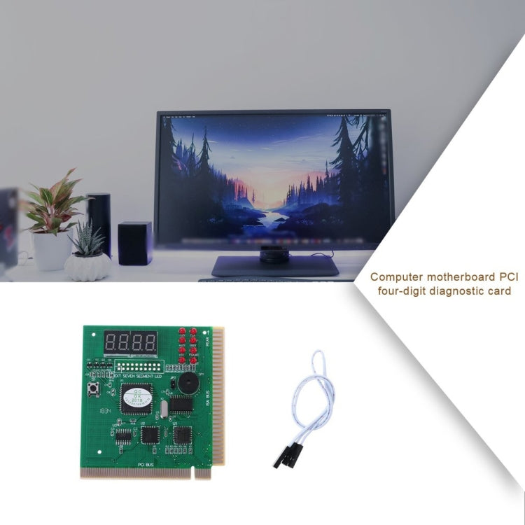 4桁 PCI 診断カード コンピュータマザーボードテスター、4ビット