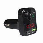 X3 Wireless 5.0 Handsfree Car Kit FM Wireless Audio Receiver Transmitter MP3 Player Dual USB Digital Fast Charger, X3