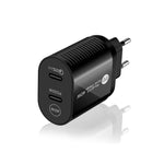 40W デュアルポート PD / Type-C 高速充電器 Type-C to Type-Cデータケーブル付き、EUプラグ + Type-C to Type-Cケーブル