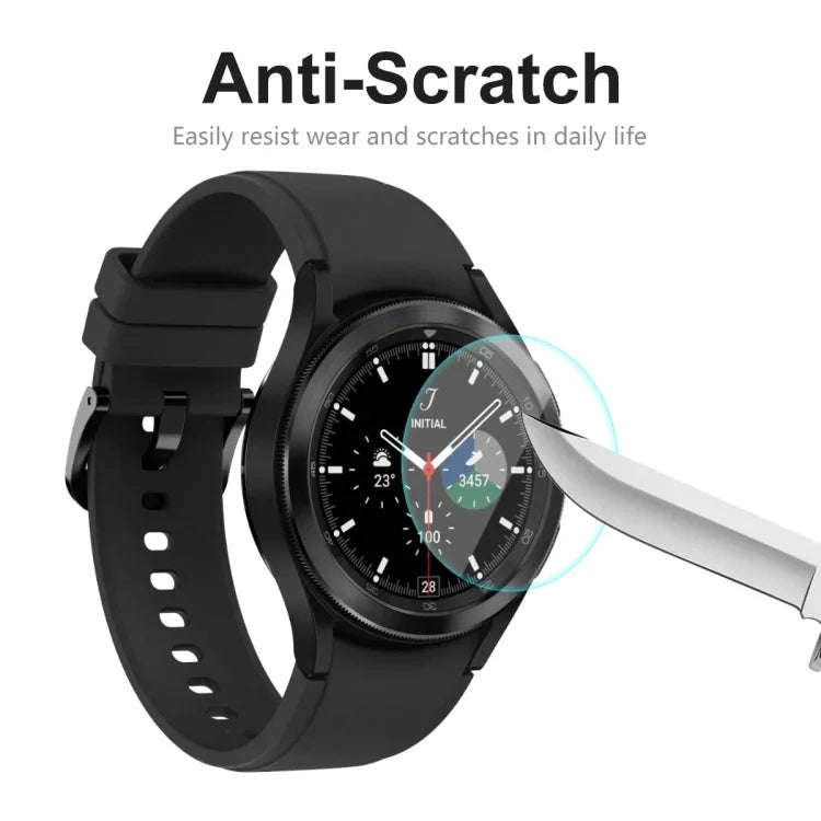 Samsung Galaxy Watch4 Classic 46mm 用 ENKAY Hat-Prince クリスタルスクリーンプロテクター 傷防止時計フィルム、1枚、2枚
