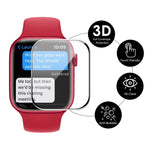 Apple Watch Series 9 / 8 / 7 45mm用 ENKAY Hat-Prince 3DフルカバレッジソフトPCエッジ + PMMA HDスクリーンプロテクターフィルム、1枚、2枚、5枚、10枚
