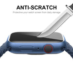 Apple Watch Series 9 / 8 / 7 45mm用 ENKAY Hat-Prince 3DフルカバレッジソフトPCエッジ + PMMA HDスクリーンプロテクターフィルム、1枚、2枚、5枚、10枚