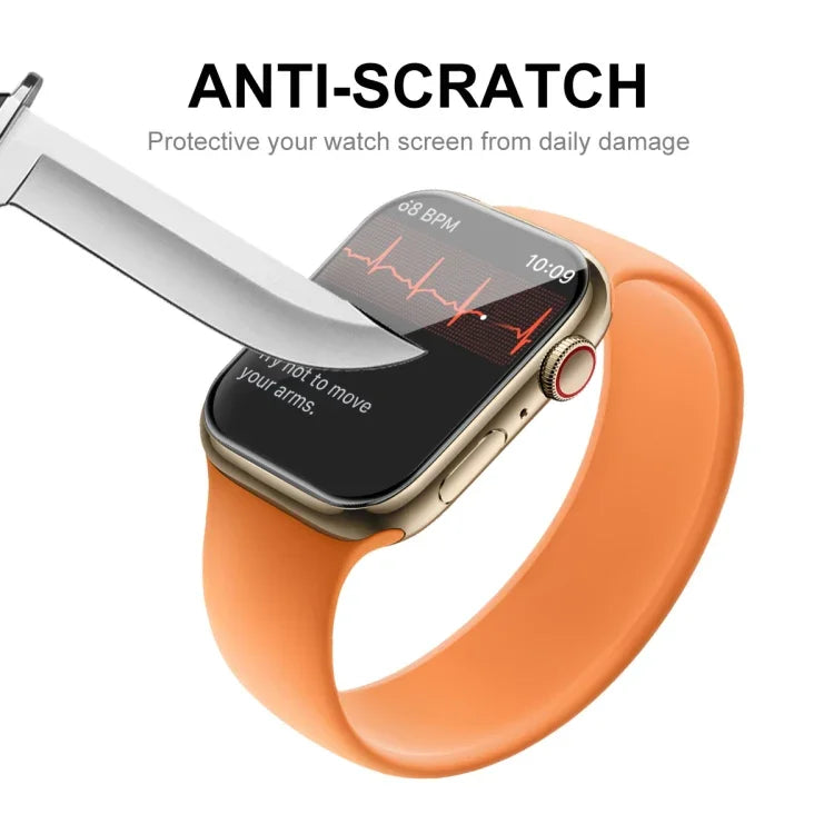 Apple Watch Series 9 / 8 / 7 41mm用 ENKAY Hat-Prince ケースフレンドリー3DフルスクリーンPETカーブドホットベンディングHDスクリーンプロテクターフィルム、1枚 Apple Watch Series 7 41mm用、2枚 Apple Watch Series 7 41mm用、5枚 Apple Watch Series 7 41mm用