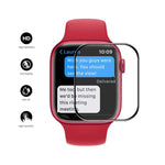 Apple Watch Series 9 / 8 / 7 45mm用 ENKAY Hat-Prince ケースフレンドリー3DフルスクリーンPETカーブドホットベンディングHDフィルム、1枚 Apple Watch Series 7 45mm用、2枚 Apple Watch Series 7 45mm用、5枚 Apple Watch Series 7 45mm用