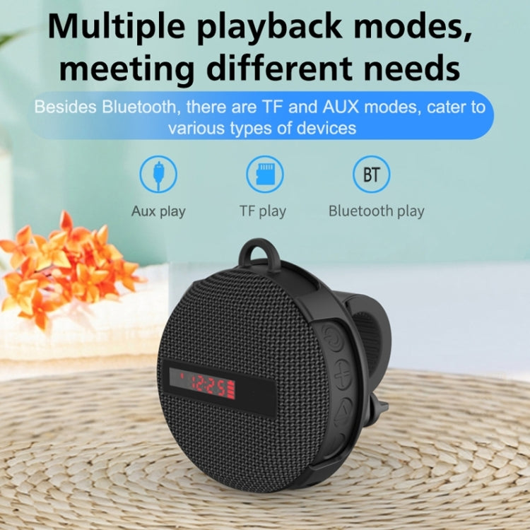 BT368 LEDデジタルディスプレイ Bluetoothスピーカー 屋外ポータブル IPX65防水 ハンズフリー / TFカード対応