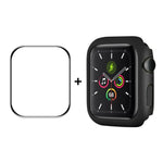 Apple Watch Series 7 45mm用 ENKAY Hat-Prince PCフレーム + フルカバレッジPMMA HDスクリーンプロテクターフィルム