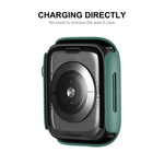 Apple Watch Series 7 45mm用 ENKAY Hat-Prince PCフレーム + フルカバレッジPMMA HDスクリーンプロテクターフィルム