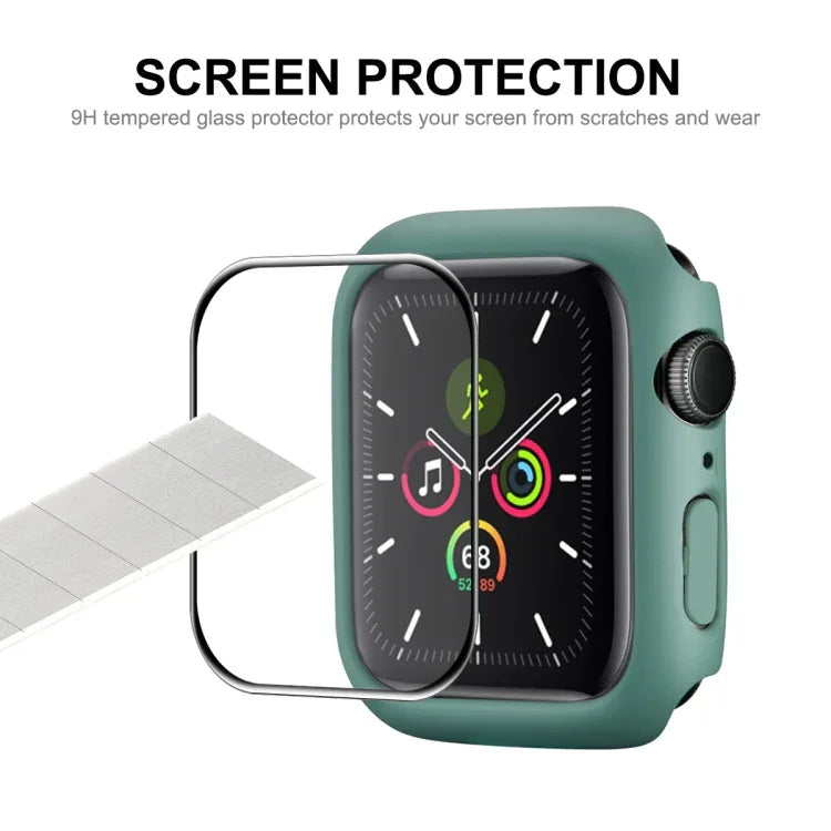 Apple Watch Series 7 45mm用 ENKAY Hat-Prince PCフレーム + フルカバレッジPMMA HDスクリーンプロテクターフィルム