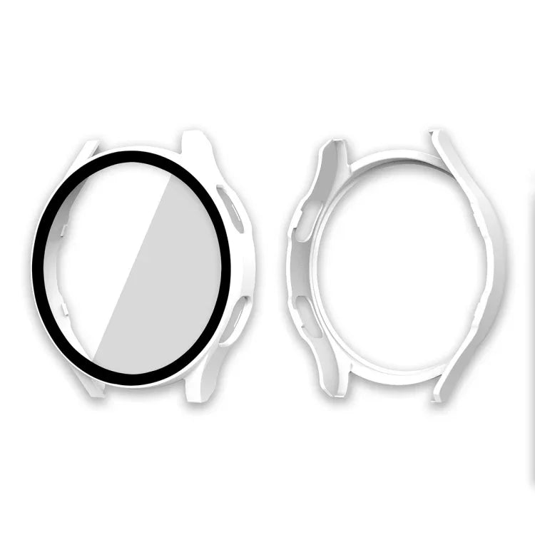 ENKAY Hat-Prince フルカバレッジ PCフレーム + 強化ガラスプロテクター 複合ケース Samsung Galaxy Watch4 40mm 用