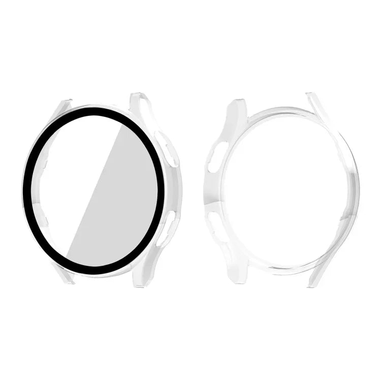 ENKAY Hat-Prince フルカバレッジ PCフレーム + 強化ガラスプロテクター 複合ケース Samsung Galaxy Watch4 40mm 用