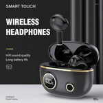 PRO100 TWS Bluetooth 5.2 ノイズキャンセリング 防水イヤホン 9Dステレオ スポーツヘッドホン 充電ケース付き