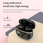 PRO100 TWS Bluetooth 5.2 ノイズキャンセリング 防水イヤホン 9Dステレオ スポーツヘッドホン 充電ケース付き