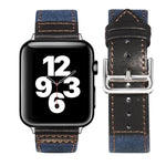 シルバーバックルレザーストラップ Apple Watch Series 7 41mm / 6&SE&5&4 40mm / 3&2&1 38mm、7 45mm / 6&SE&5&4 44mm / 3&2&1 42mm用