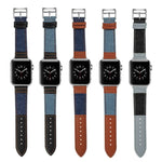 デニムフィットレザー交換用ウォッチストラップ Apple Watch Series 7 41mm / 6&SE&5&4 40mm / 3&2&1 38mm、7 45mm / 6&SE&5&4 44mm / 3&2&1 42mm対応