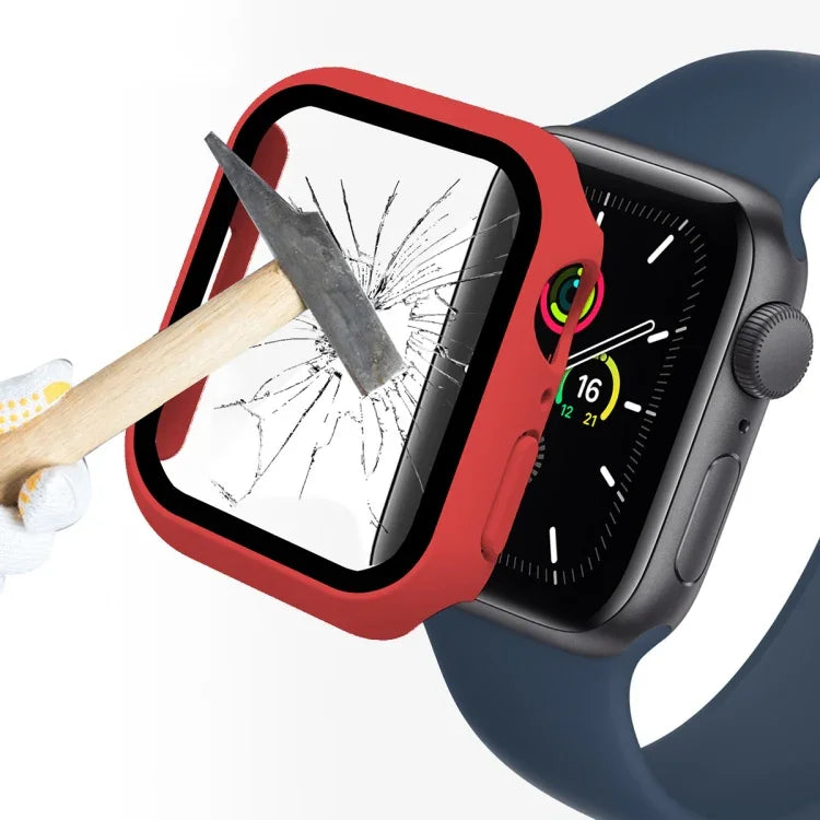 Apple Watch Series 7 41mm用 ENKAY Hat-Prince 2イン1 PCフレーム + 9H強化ガラスプロテクター フルカバレッジケース